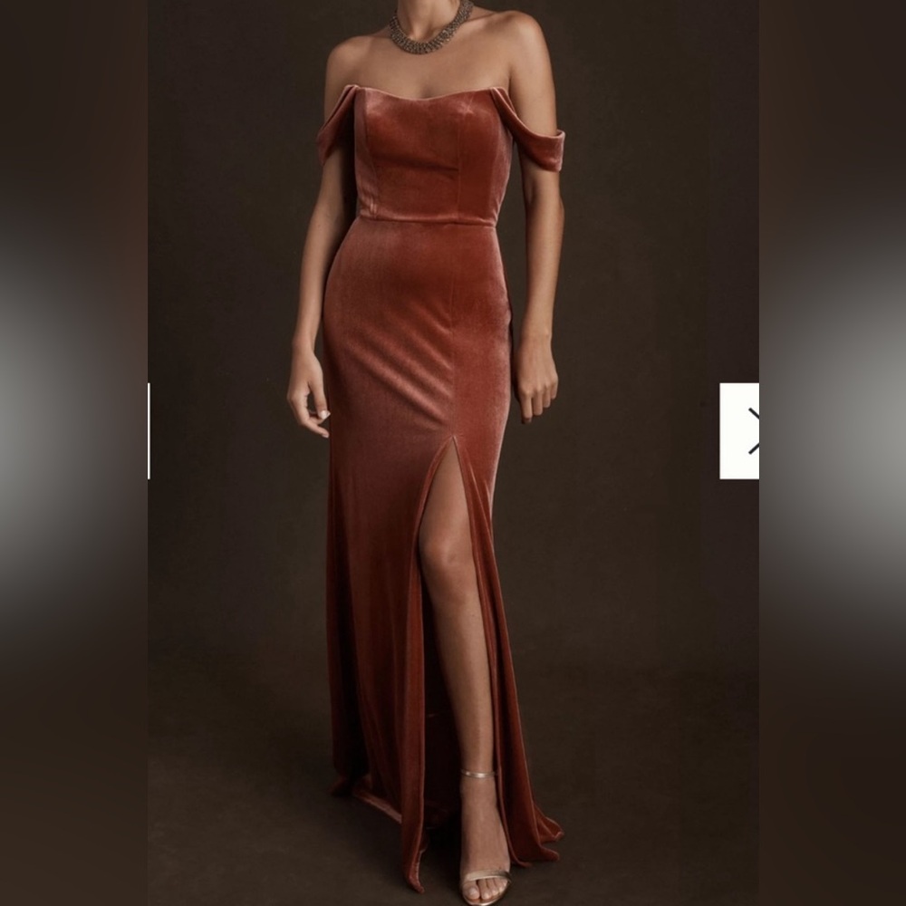 Jenny Yoo English rose off the shoulder bridesmaids dress